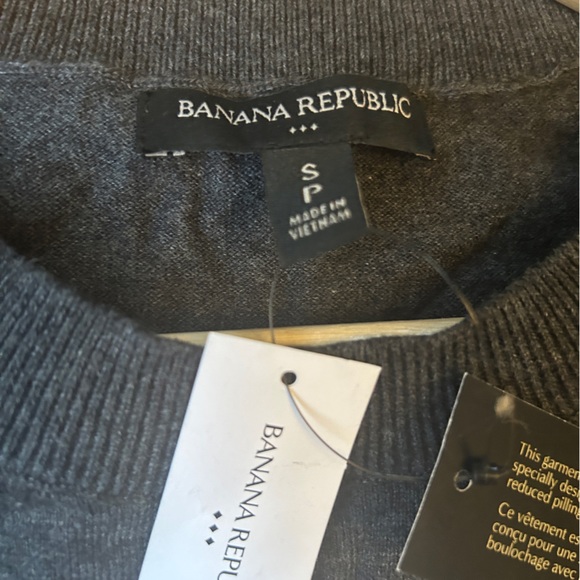 NWT Banana Republic Gray Long Sleeve Shirt Sz S - Picture 7 of 9